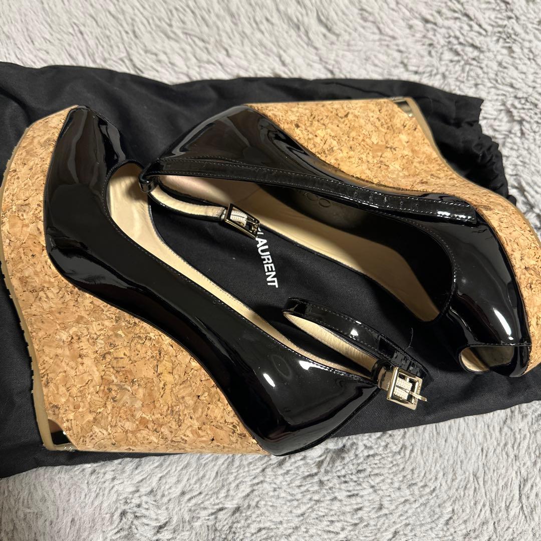 ほぼ未使用 ジミーチュウ ウェッジソール サンダル